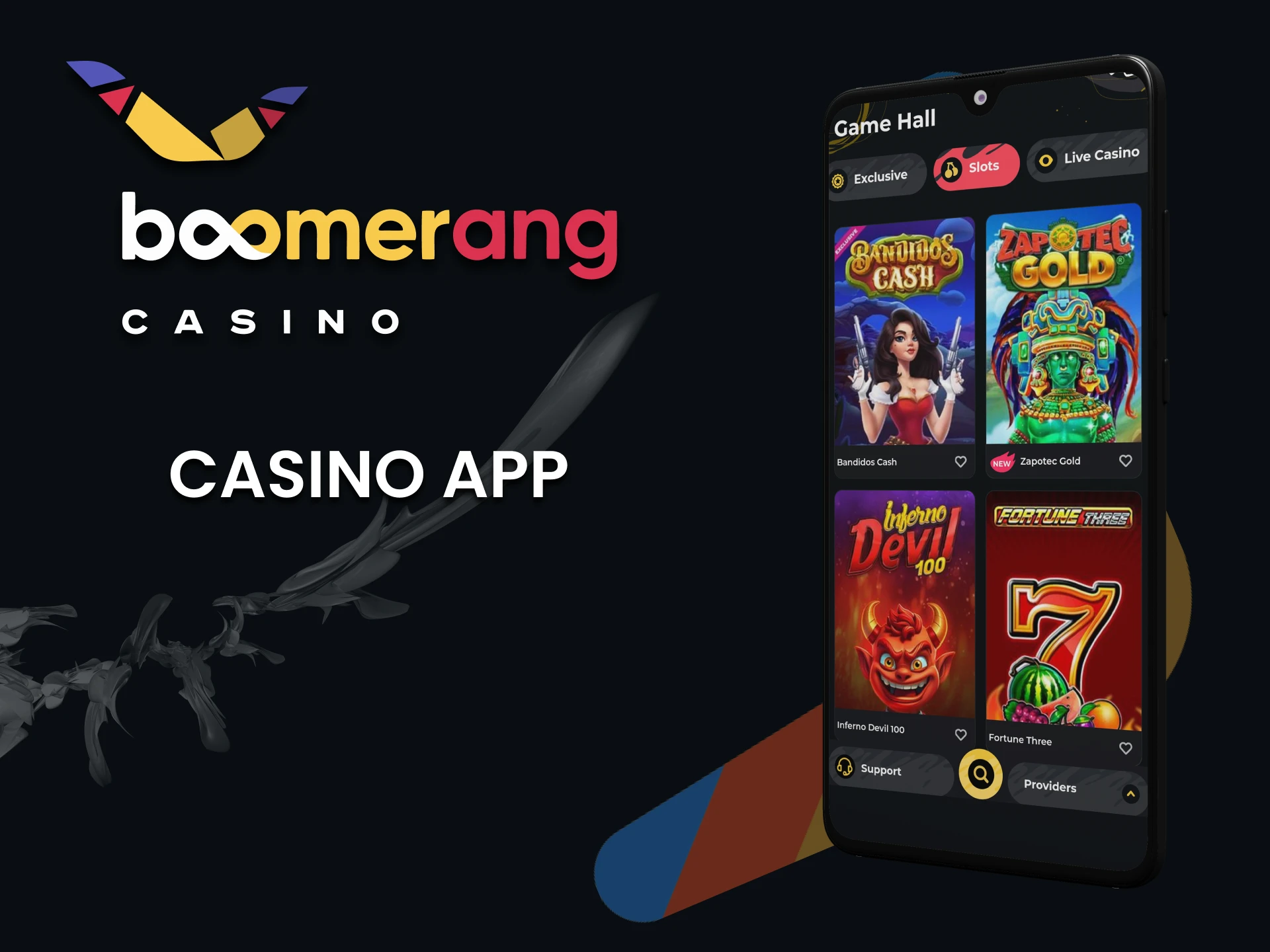 Use Boomerang Casino on your phone.