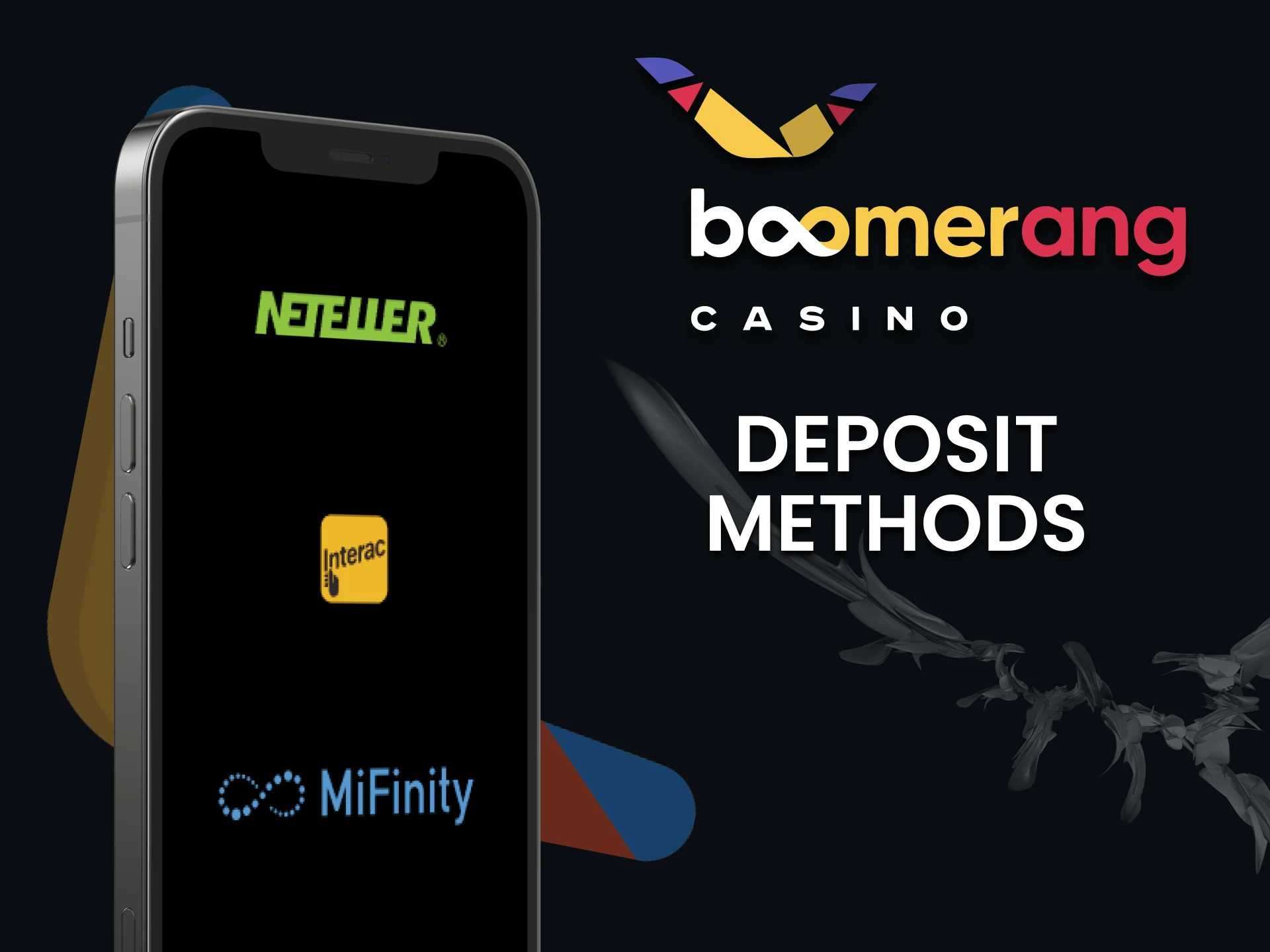 Find out about ways to top up your account at Boomerang Casino.