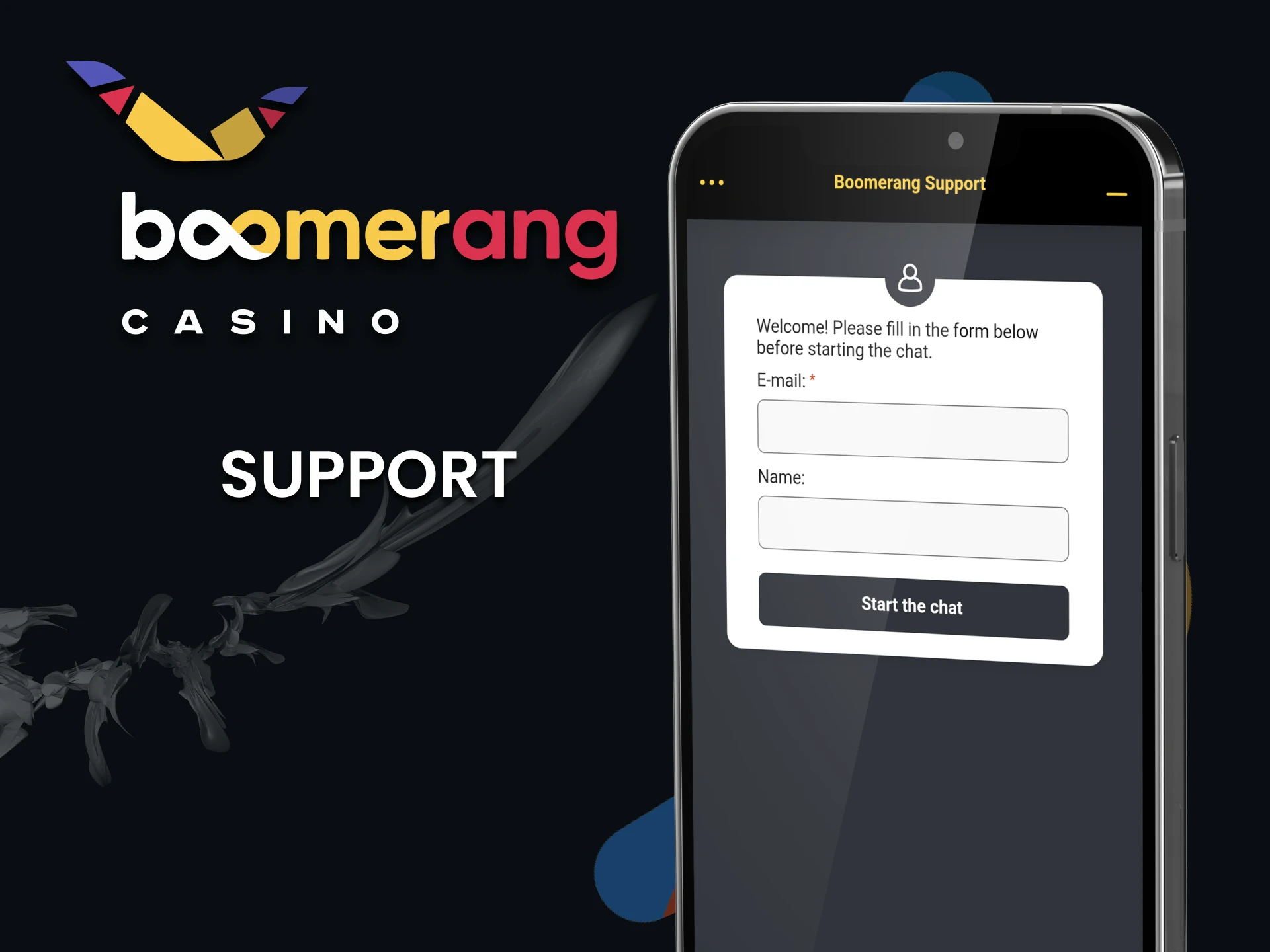 The Boomerang Casino team is always in touch.