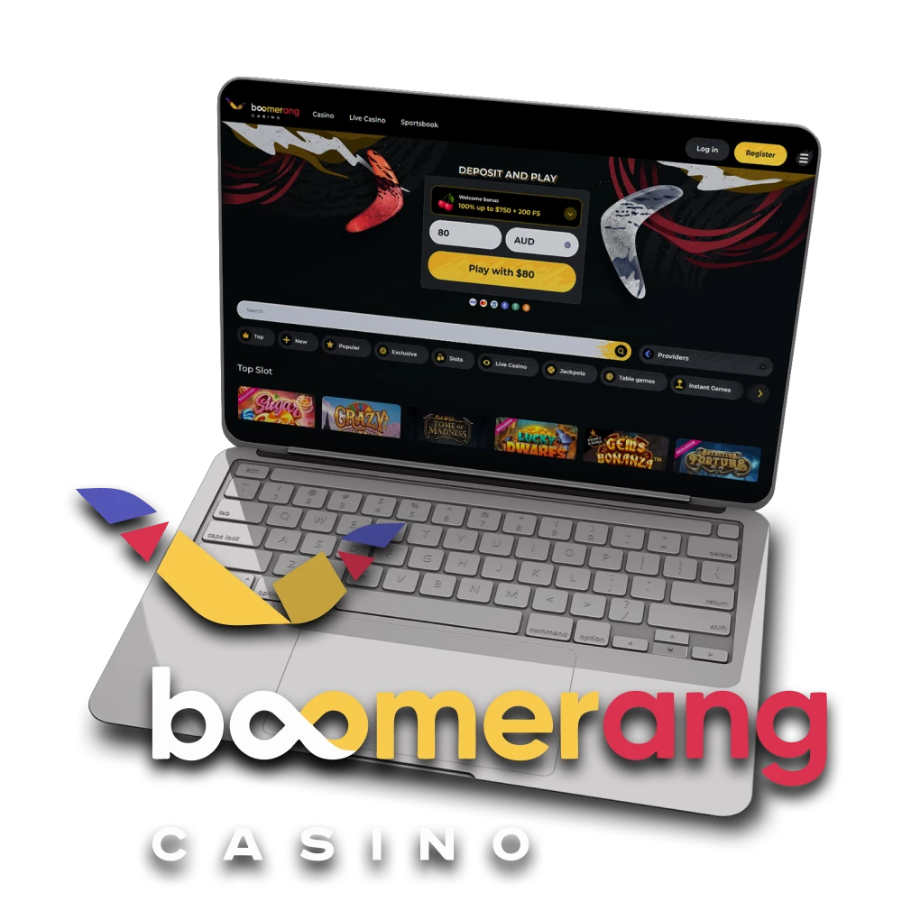 For games and bets, choose Boomerang Casino.