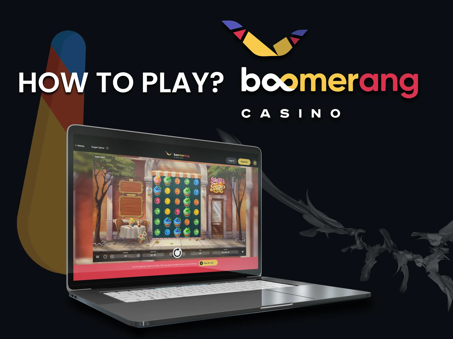 We will tell you how to start playing at Boomerang Casino.