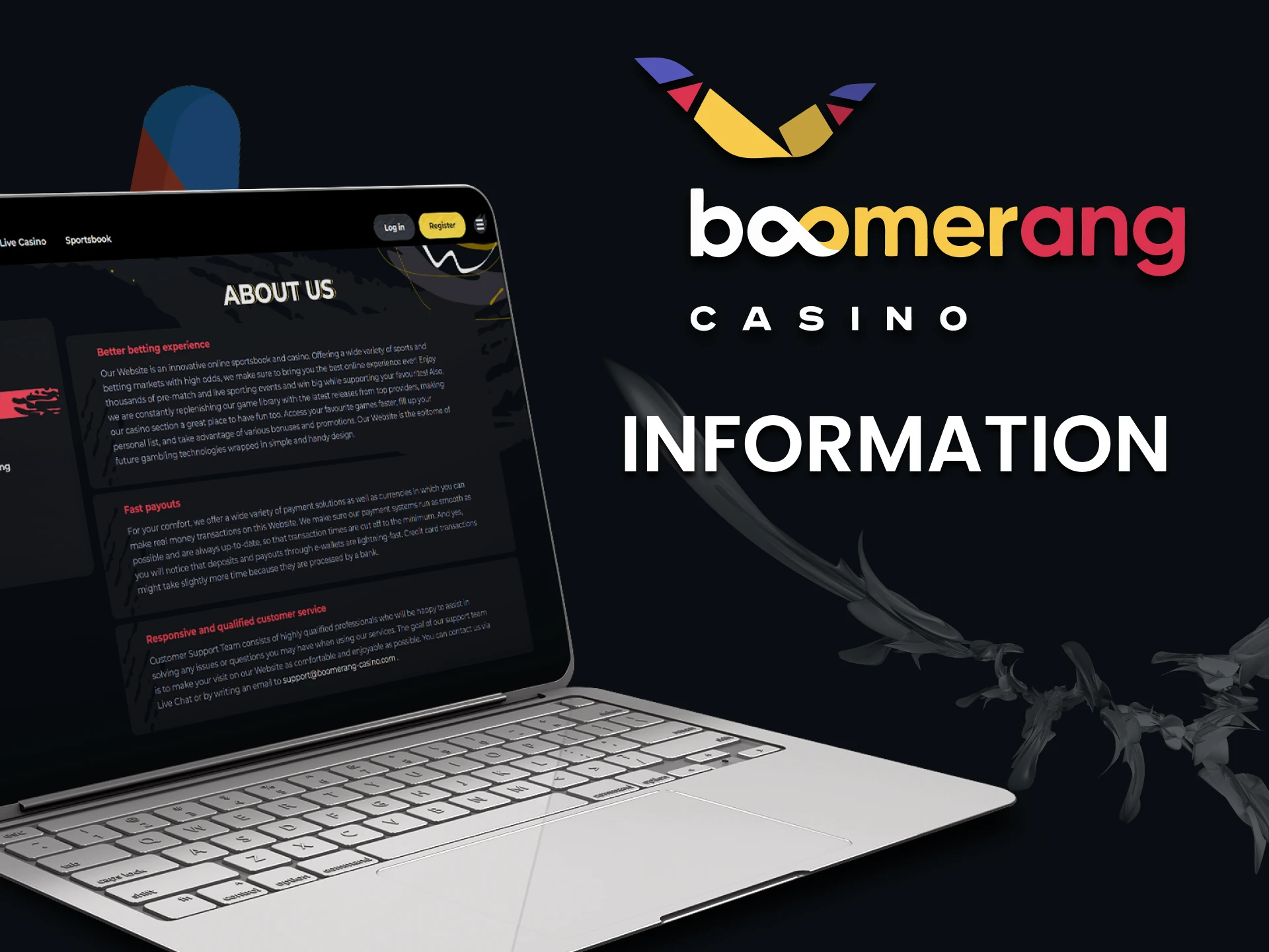 Find out everything about the Bommerang Casino website.