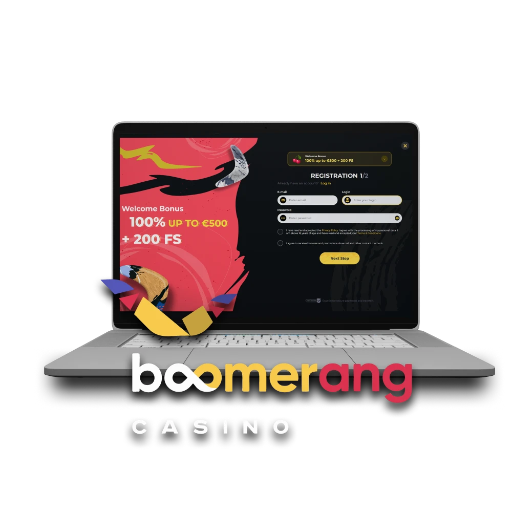 Find out how to create a personal account at Boomerang Casino.